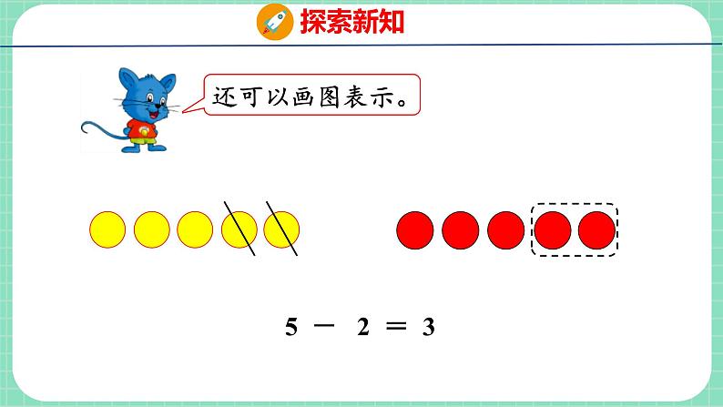 5.3  5以内的减法（课件）一年级上册数学冀教版第6页