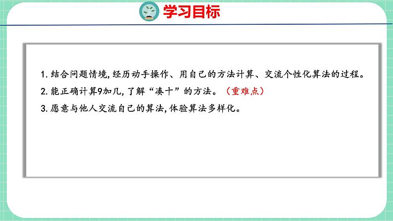 8.2 9加几（课件）一年级上册数学冀教版第2页