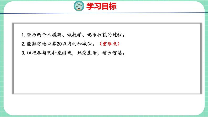 9.9 玩扑克 做数学（课件）一年级上册数学冀教版第2页