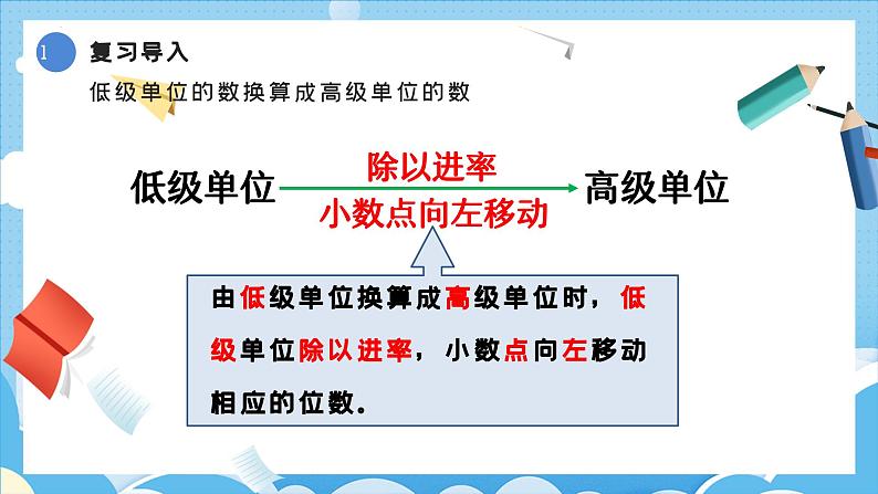 4.4.小数与单位换算-练习课（课件）四年级数学下册 人教版第5页