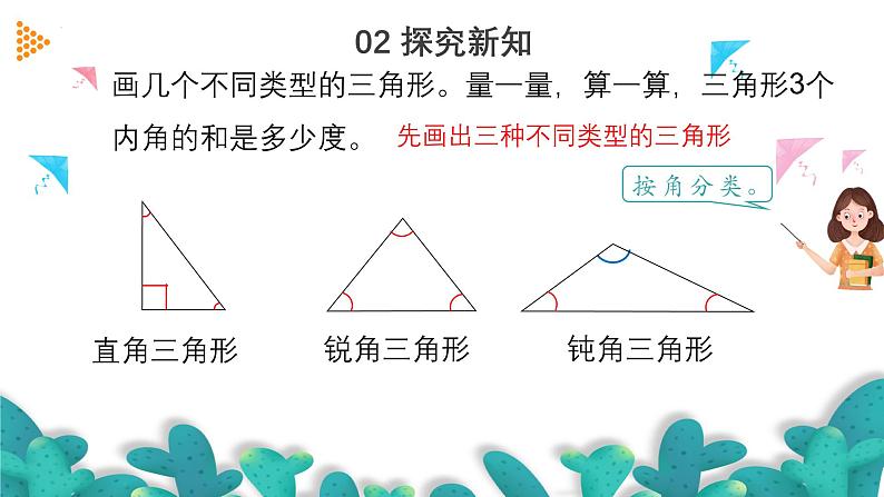 5.5三角形的内角和（教学课件）四年级数学下册 人教版第3页