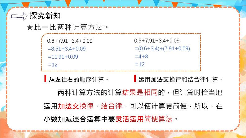 6.4整数加法运算定律推广到小数（教学课件）四年级数学下册 人教版08