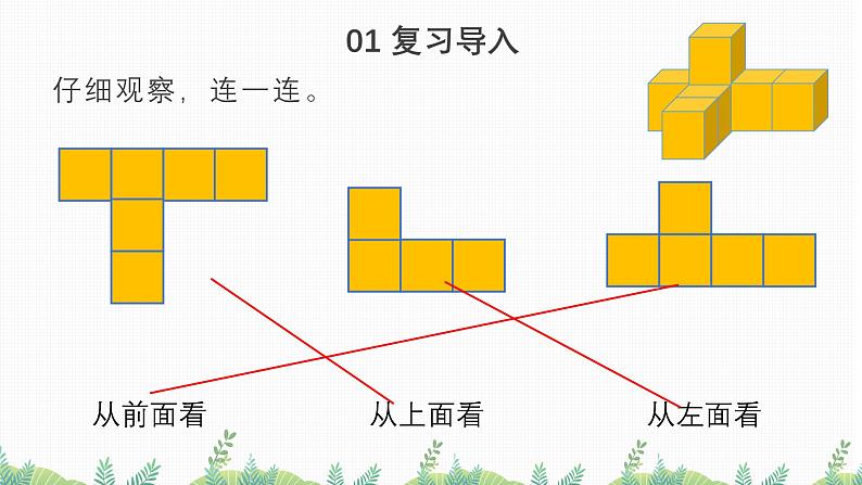 2.2从同一位置观察不同物体（教学课件）四年级数学下册 人教版02