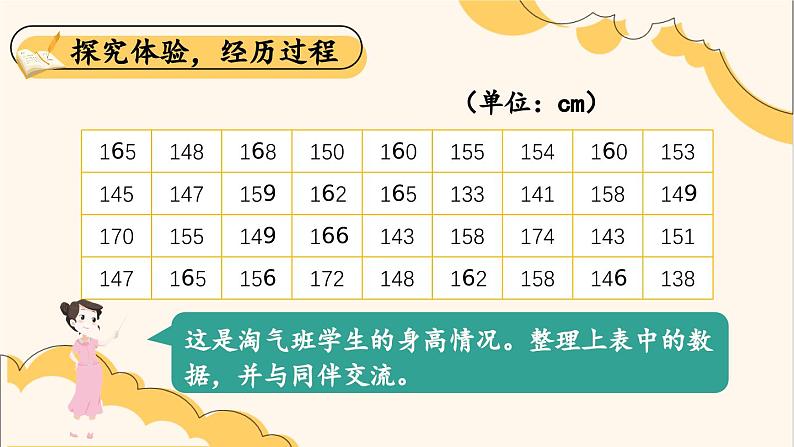 北师大版数学六年级上册 5.3身高的情况 教学课件+同步教案04