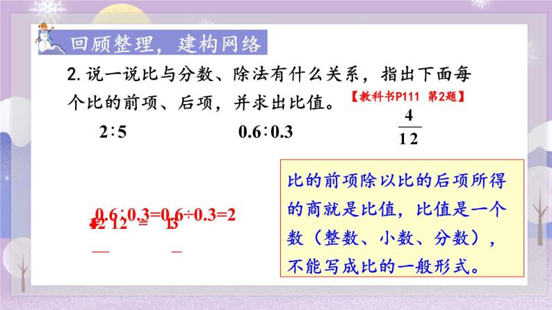 人教版数6年级上册 9 总复习 第2课时 数与代数（2） PPT课件+教案+导学案06