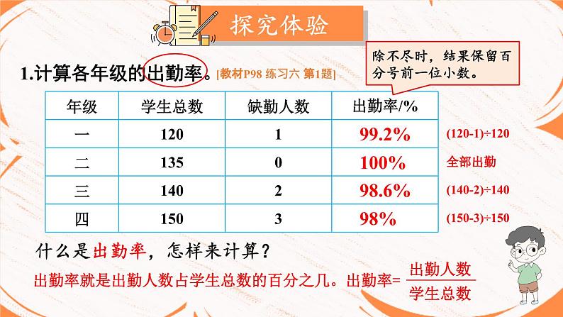 北师大版数学6年级上册 七 百分数的应用  练习六 PPT课件+教案03