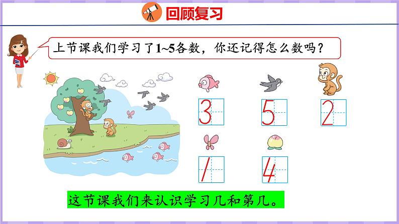 5.2 认识几和第几（课件）苏教版数学一年级上册03