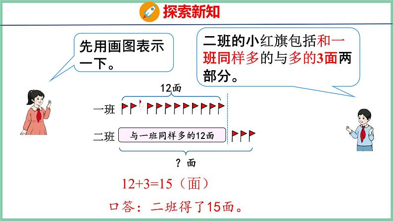 2.5求比一个数多或少几的数（课件）人教版数学二年级上册07