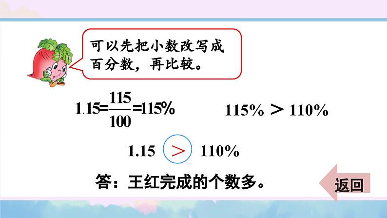 苏教版数学6年级上册 六 百分数   第2课时 百分数和小数的相互改写 PPT课件第5页