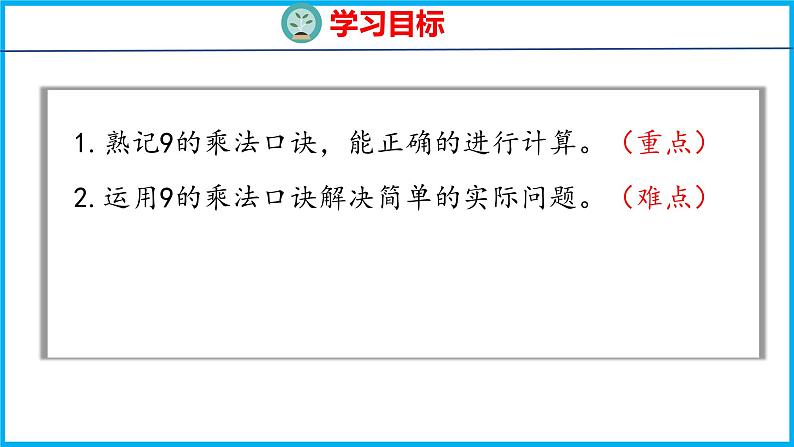 6.5 9的乘法口诀和用9的乘法口诀求商（课件）苏教版数学二年级上册02