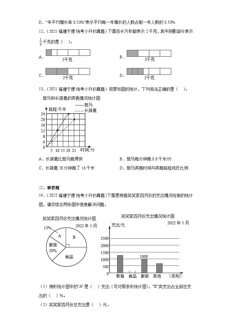 小升初知识点分类汇编（福建）-01数与代数（试题）-六年级数学下册苏教版第3页