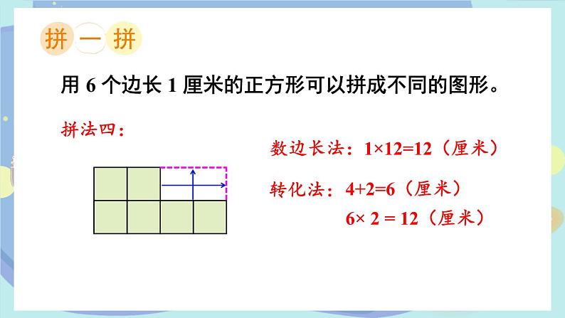 苏教版数学3年级上册 三 长方形和正方形 综合与实践 周长是多少 PPT课件第5页