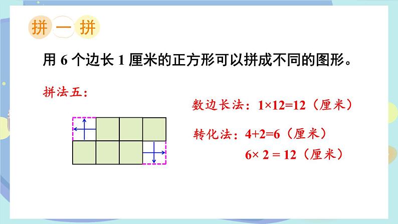 苏教版数学3年级上册 三 长方形和正方形 综合与实践 周长是多少 PPT课件第6页