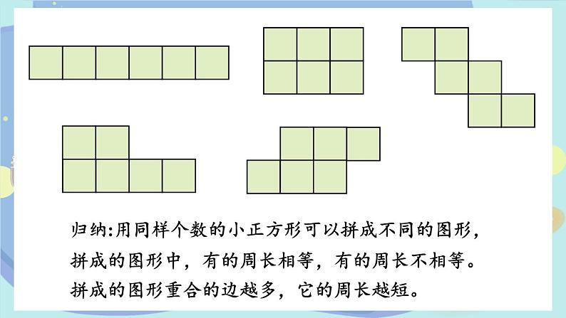 苏教版数学3年级上册 三 长方形和正方形 综合与实践 周长是多少 PPT课件第7页