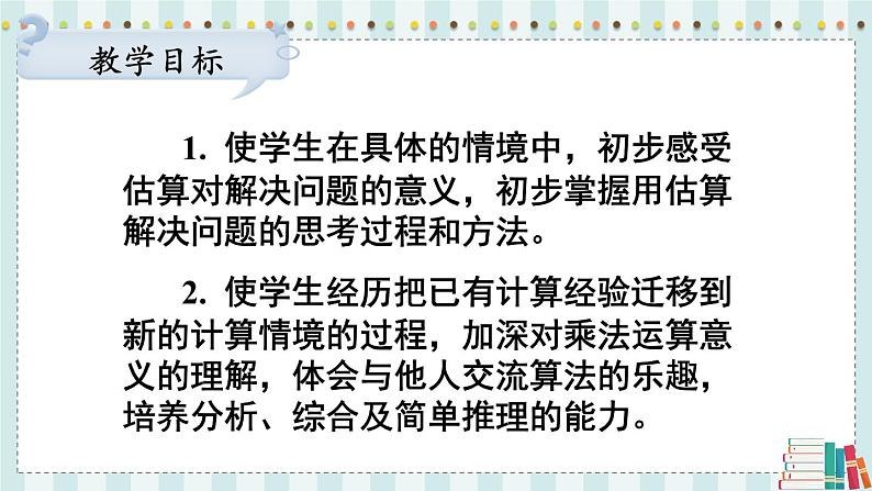 苏教版数学3年级上册 一 两、三位数乘一位数 第2课时 两、三位数乘一位数的估算 PPT课件第2页