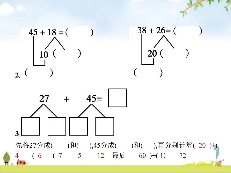 人教版(精编)小学数学三年级上册万以内的加法和减法(一)第1课时口算两位数加两位数教学课件04