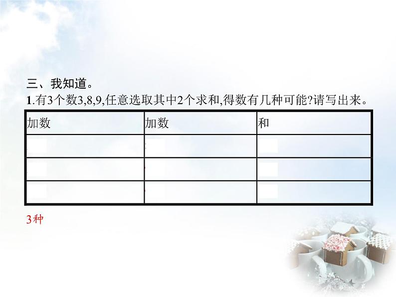 人教版小学数学二年级上册数学广角——搭配(一)第2课时数学广角——搭配(一)(无顺序)教学课件第4页