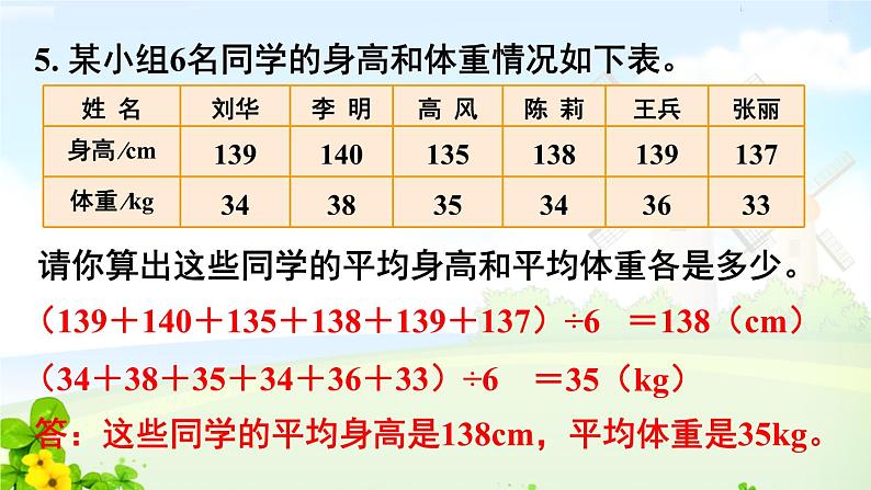 8 平均数与条形统计图课件PPT06