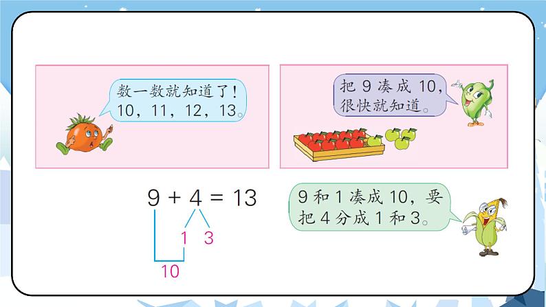 苏教版一年级上册 10.1 9加几课件PPT第3页