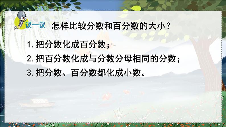 翼教版数学6年级上册 第3单元  第2课时  百分数和分数的互化 PPT课件+教案08