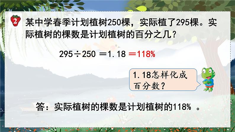 翼教版数学6年级上册 第3单元  第3课时  求百分数及小数与百分数互化 PPT课件+教案08