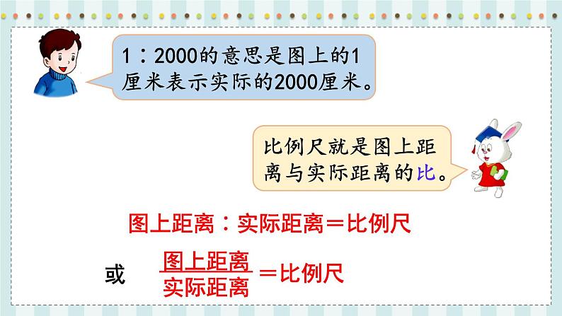 翼教版数学6年级上册 第6单元  第3课时  比例尺的应用（1） PPT课件+教案04