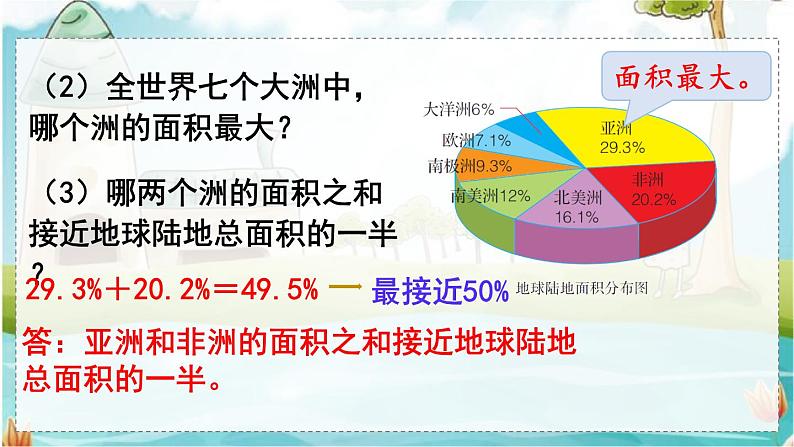 翼教版数学6年级上册 第7单元  第2课时  读扇形统计图 PPT课件+教案05