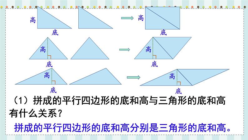 翼教版数学5年级上册 第6单元  第2课时  三角形面积 PPT课件+教案07