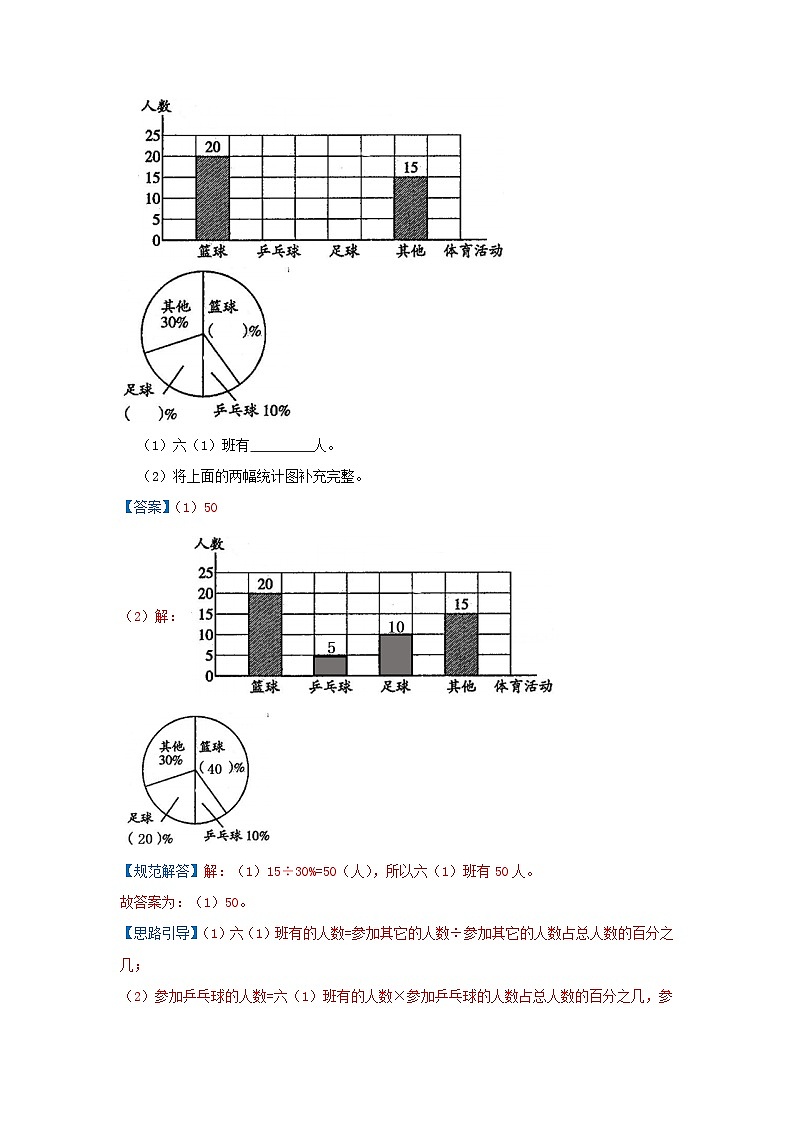 第一单元《扇形统计图》（解析版）——【期末复习】2022-2023学年六年级下册数学单元复习知识点+练习学案（苏教版）第3页