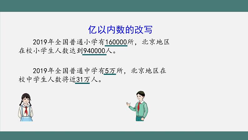 1.4.1 亿以内数的改写（第1课时）（课件+教学设计+学习任务单）四年级上册数学人教版05