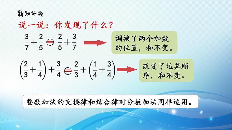 【2023春季新教材】人教版数学五年级下册 分数加减法的简便算法 同步课件第4页