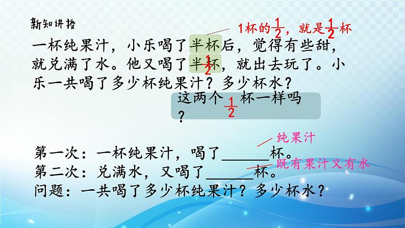 【2023春季新教材】人教版数学五年级下册 分数加减法的应用 同步课件第3页