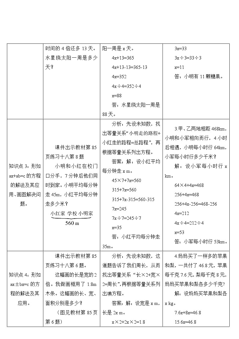 人教版数学5年级上册 5   整理和复习  PPT课件+教案+导学案02