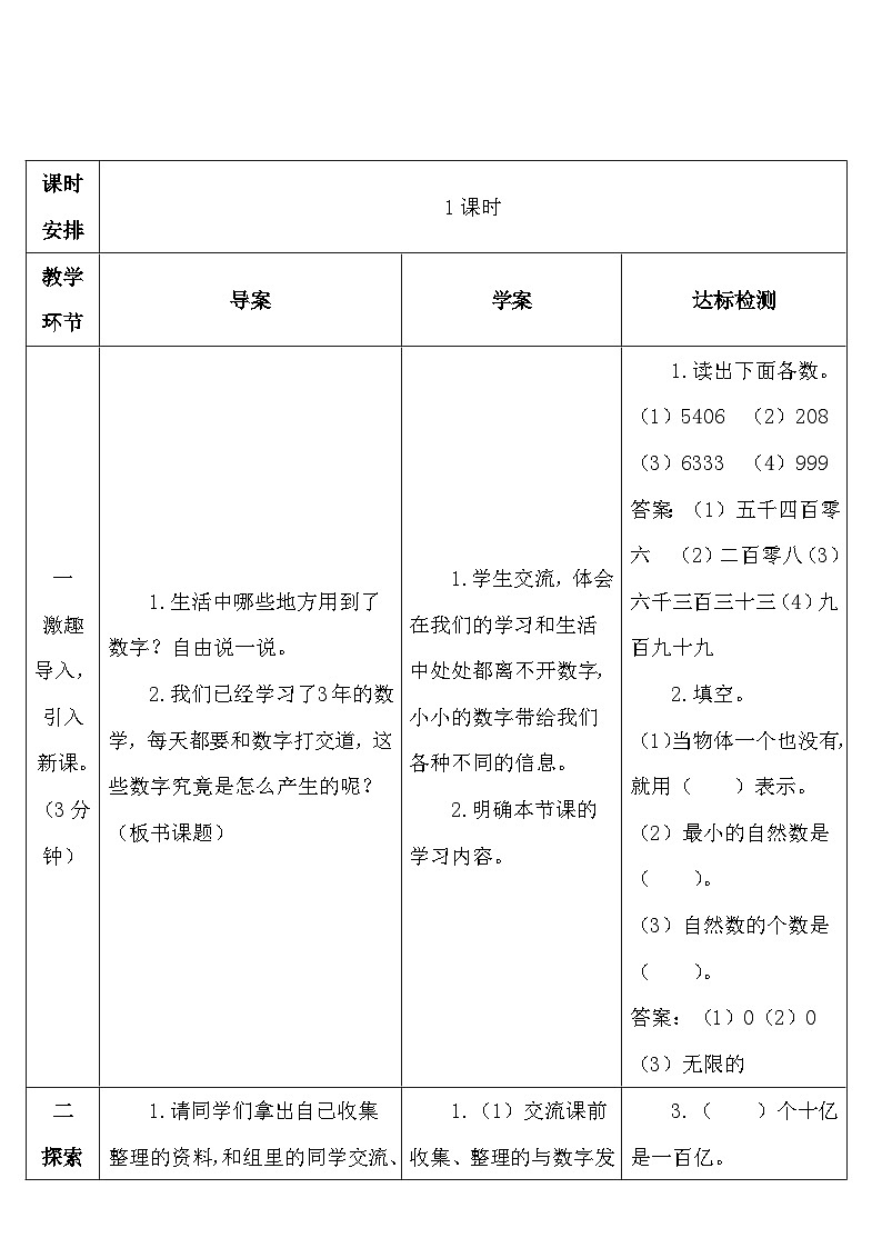 人教版数学4年级上册 1 大数的认识    第7课时 数的产生和十进制计数法  PPT课件+教案+导学案02
