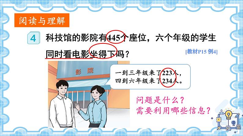 人教版数学3年级上册 2 万以内的加法和减法（一）   第4课时 用估算解决问题  PPT课件+教案+导学案06