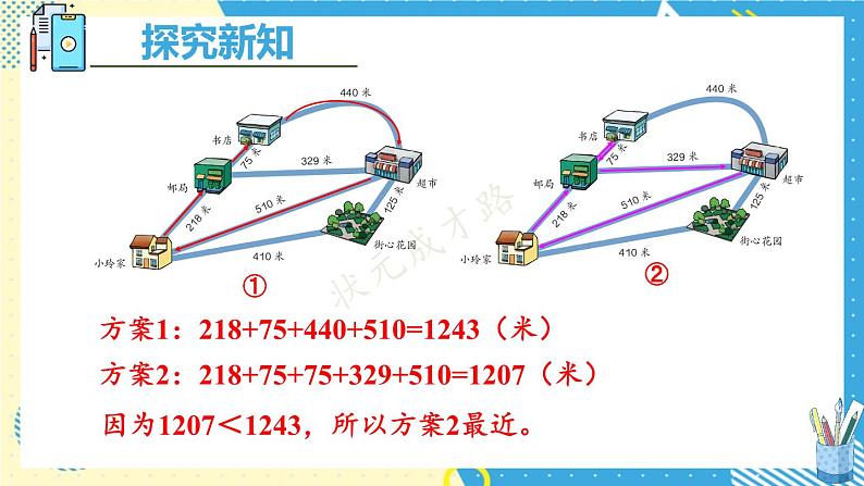 人教版数学3年级上册 4.1   练习课（第1~2课时）  PPT课件+教案+导学案07