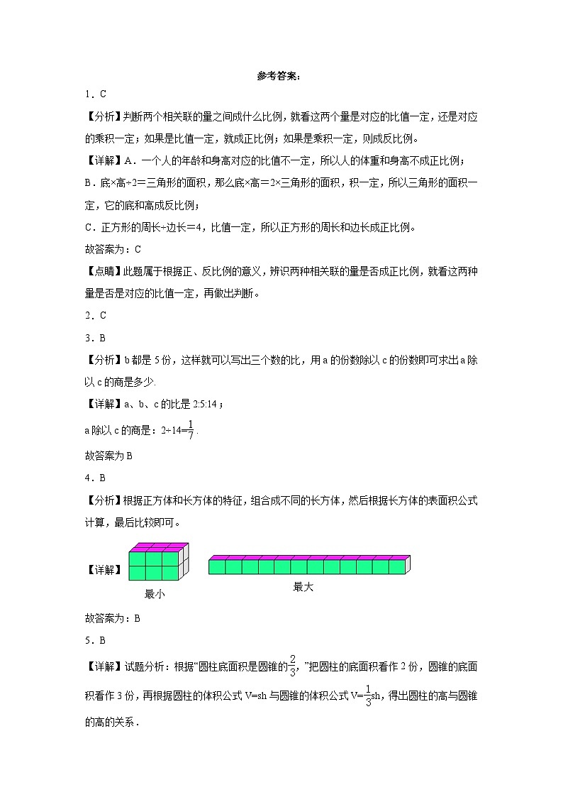 小升初模拟测试冲刺卷-2022-2023学年六年级下册数学期末模拟卷（苏教版）03