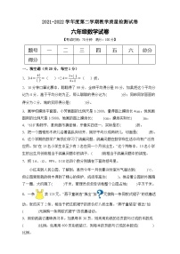 【期末冲刺】人教版六年级数学下册期末模拟卷（A卷有答案）