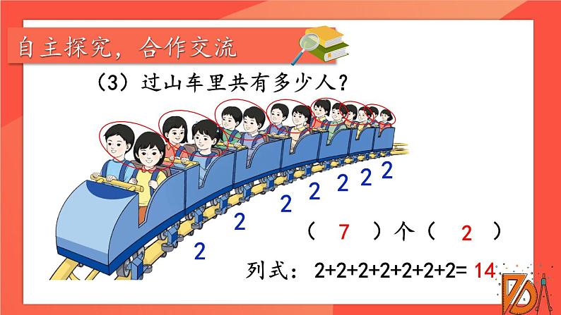 人教版数学2年级上册 4.1   第1课时 乘法的初步认识 (1)  PPT课件+教案+导学案06
