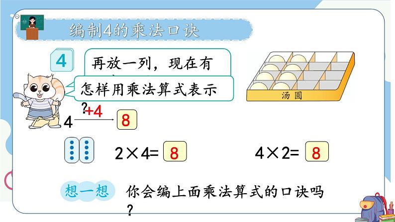 人教版数学2年级上册 4.2   第3课时 4的乘法口诀  PPT课件+教案+导学案05