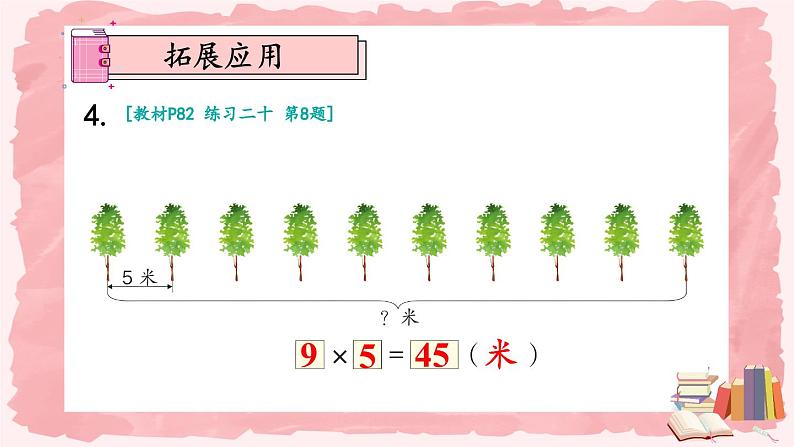 人教版数学2年级上册 6 表内乘法（二）  练习课  PPT课件+教案+导学案06