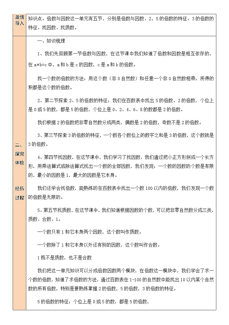 北5数上 三 倍数与因数 练习四 PPT课件+教案02