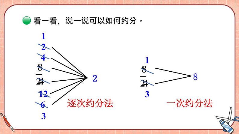 北5数上 五 分数的意义 第8课时 约分 PPT课件+教案07