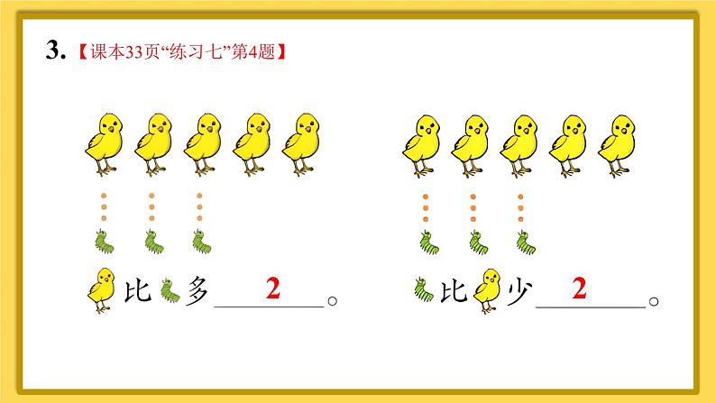 人教版数学1年级上册 3 1~5的认识和加减法  整理和复习  PPT课件+教案+导学案05