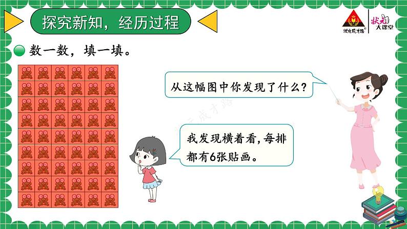 北2数上 八 6~9的乘法口诀  第1课时 有多少张贴画  PPT课件+教案04