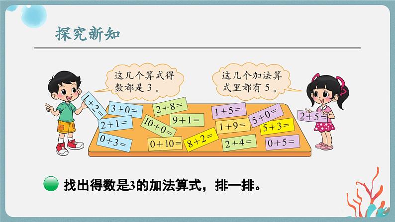 北1数上 三 加与减（一） 第14课时 做个加法表 PPT课件+教案04