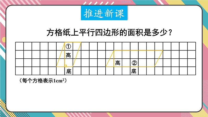 西5数上 五 多边形面积的计算 1.平行四边形的面积 PPT课件04