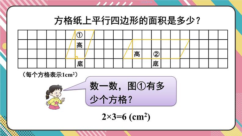 西5数上 五 多边形面积的计算 1.平行四边形的面积 PPT课件05