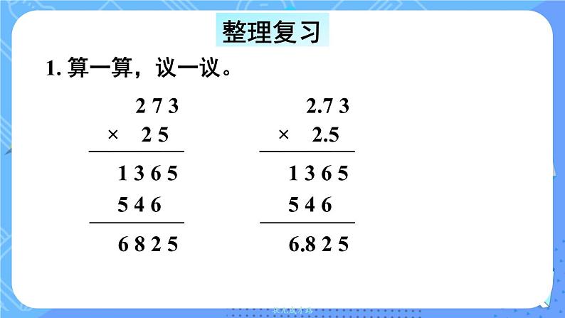 西5数上 一 小数乘法 整理与复习 PPT课件第2页