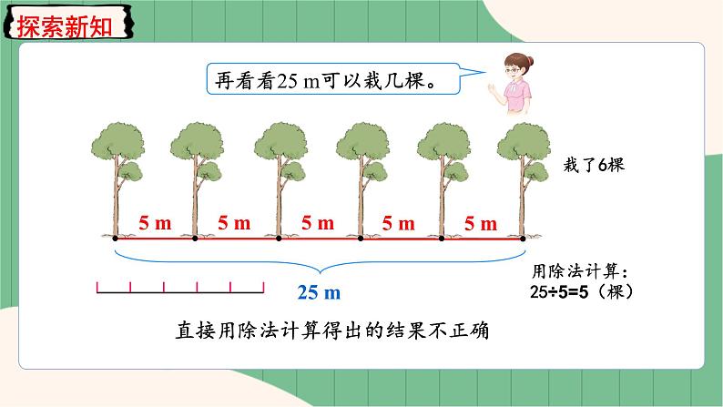 7.1 两端都栽的植树问题（课件+教案）-五年级上册数学人教版06